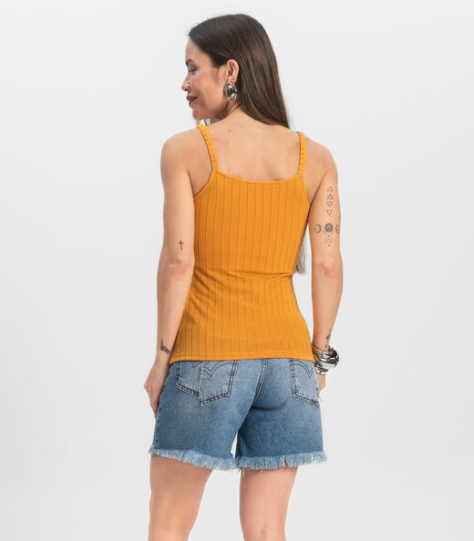 Blusa Feminina De Alça Select Amarelo