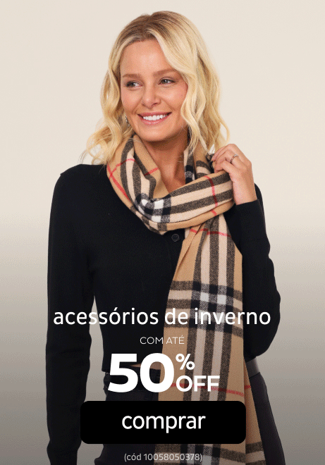 Acessórios de Inverno até 50% OFF