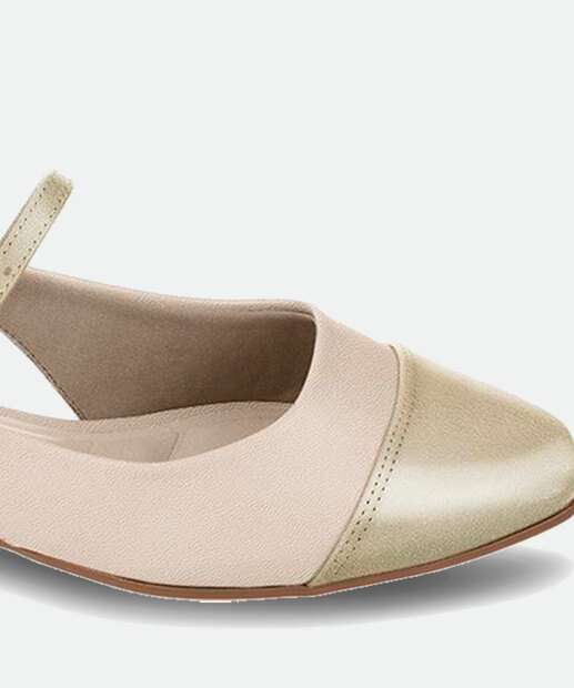 Sapatilha Feminina Slingback Bico Redondo Bebecê 
