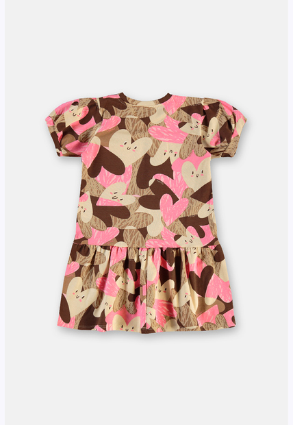 Vestido Cotton Manga Bufante Up Baby