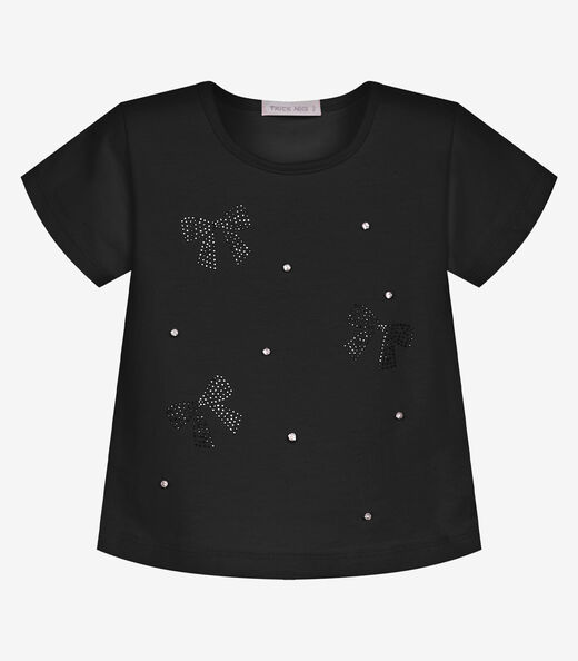 Conjunto Feminino Blusa Com Saia Trick Nick Preto
