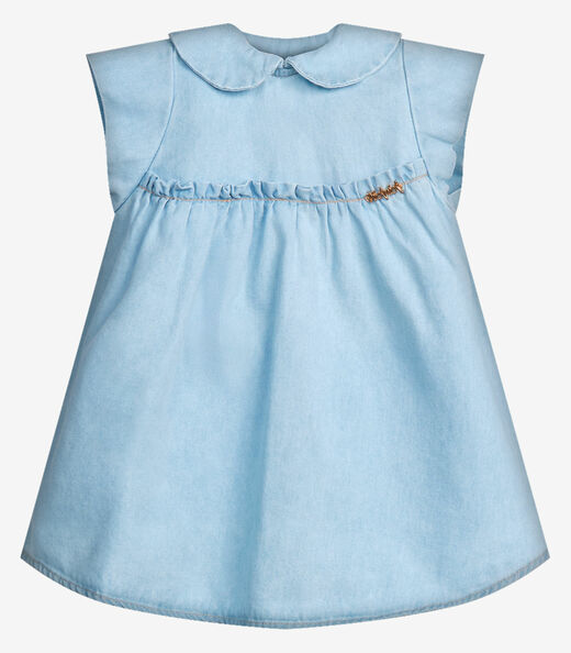 Image_Vestido Infantil Feminino Jeans  Trick Nick Azul