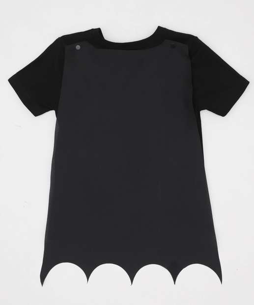 Camiseta Infantil Batman Brinde Liga Da Justiça Tam 4 a 10