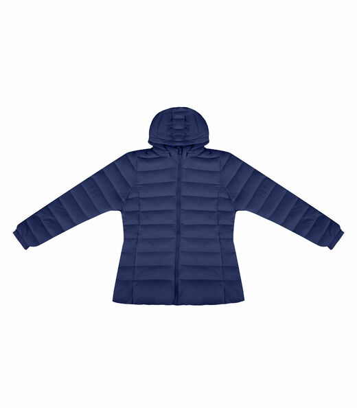 Jaqueta Feminina Plus Size Com Capuz Sea Surf Azul