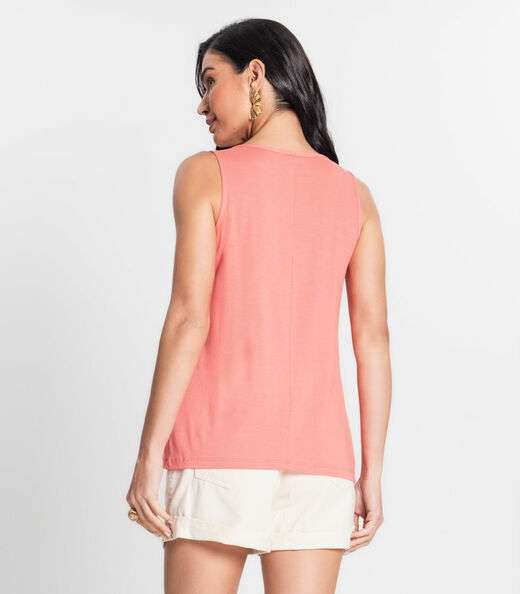 Blusa Feminina Lisa Infinita Cor Rosa