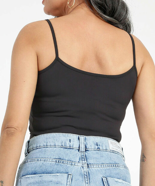 Blusa Regata Feminina Básica Alças Finas Marisa