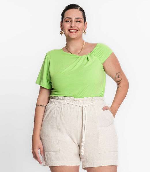 Image_Blusa Feminina Plus Size Em Malha Soft Secret Glam Verde