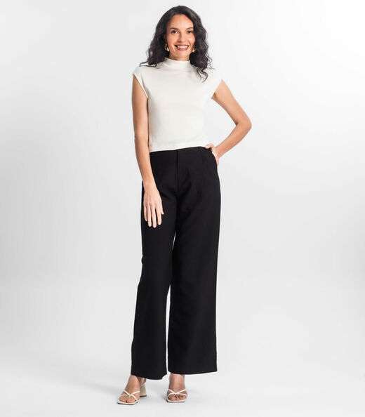 Regata Feminina Visco Tricô Select Bege