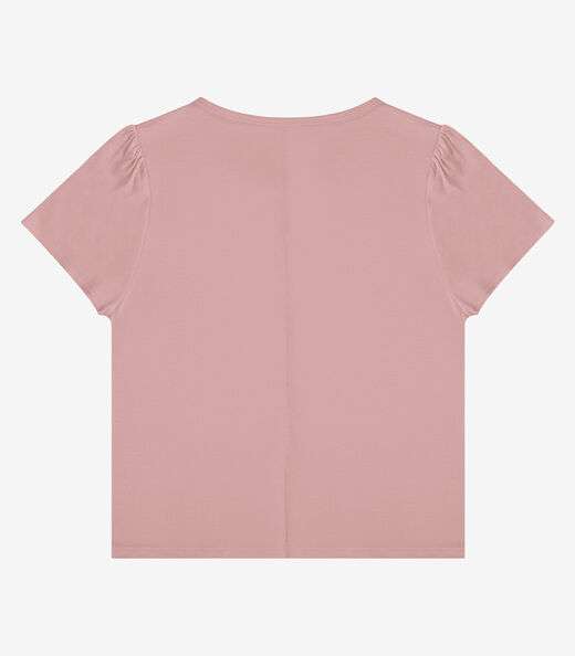 Blusa Feminina Em Visco Tricot Infinita Cor Rosa