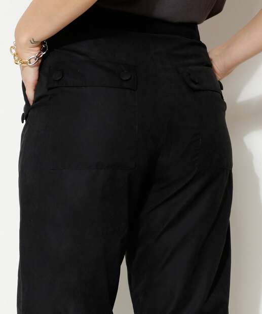 Calça Feminina Reta Clochard Bolsos Marisa