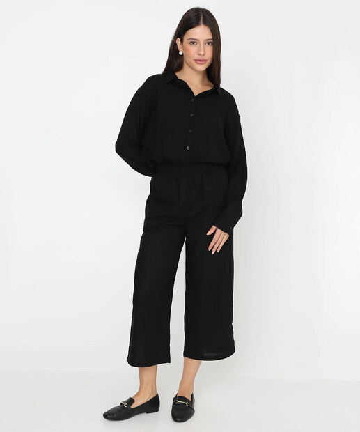 Image_Calça Pantacourt Feminina Clochard Marisa Preto