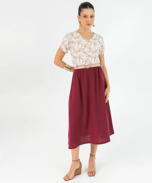 Blusa Feminina Estampa Flores Manga Curta Marisa