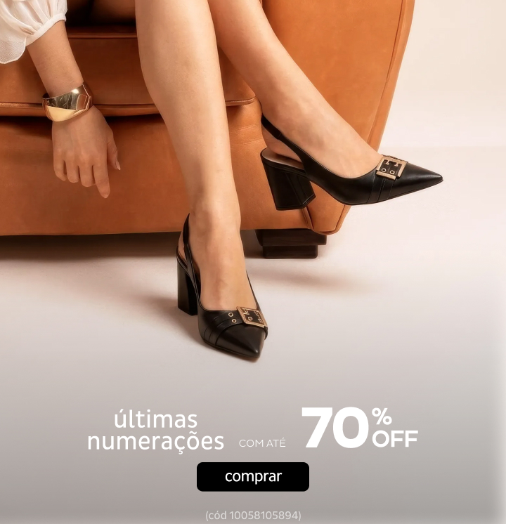 Últimas Numerações com até 70% OFF
