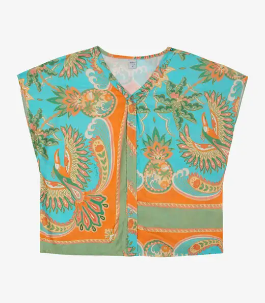 Blusa Feminina Estampada Infinita Cor Verde