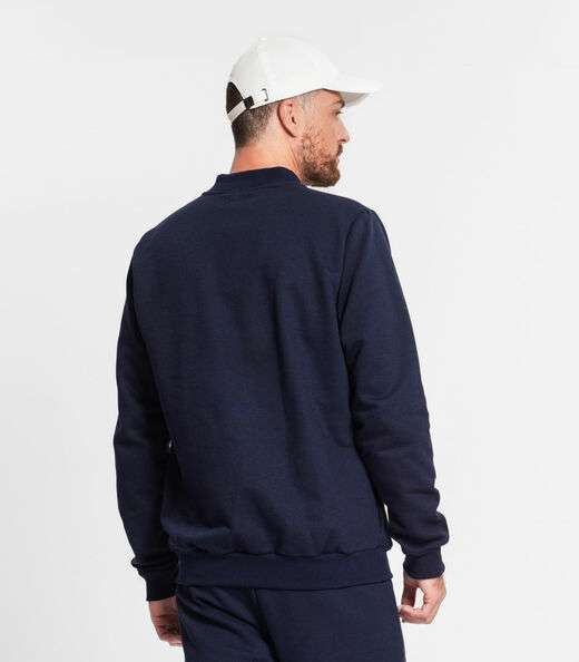 Jaqueta Plus Size Masculina Em Moletom Diametro Azul