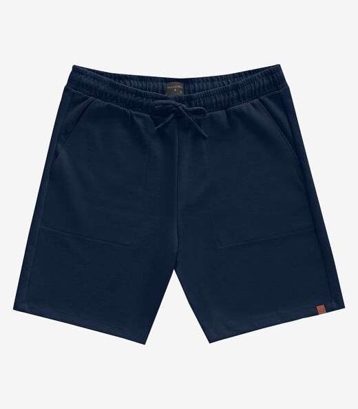 Bermuda Masculino De Moletinho Piquê Diametro Azul