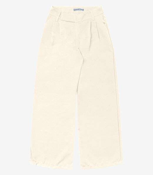 Calça Feminina Em Alfaiataria Endless Bege
