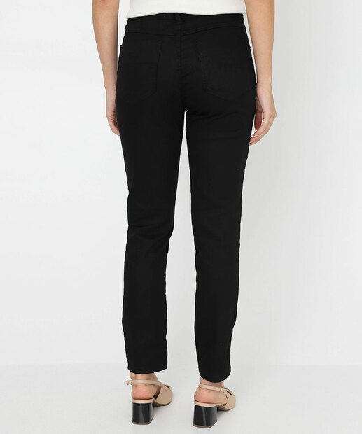Calça Feminina Sarja Cigarrete Sawary Preto
