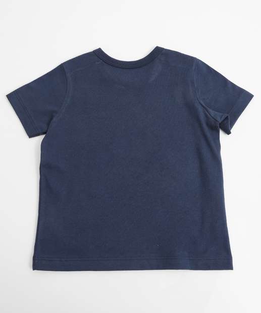 Camiseta Infantil Estampado MR Tam 1 a 3 Azul