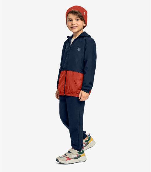 Jaqueta Infantil Masculina Com Capuz Trick Nick Azul