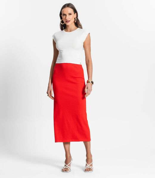 Blusa De Viscotorcion Básica Feminina Endless Bege