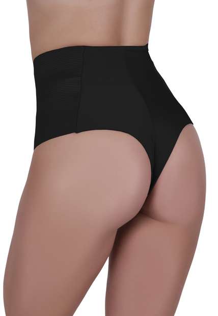 Calcinha Cinta Compressão Modeladora Fio Duplo Concept Lingerie Preto