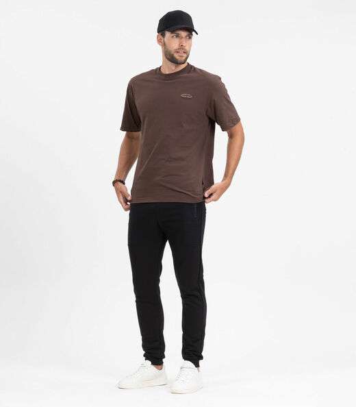 Calça Masculina Em Moletinho Diametro Preto