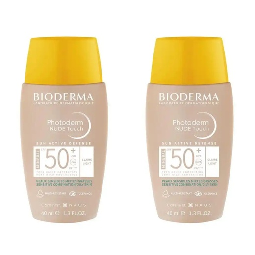 Image_Kit com 2 Unidades de Bioderma Protetor Solar Facial Photoderm Nude Touch FPS50e