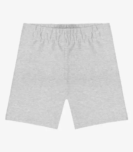 Bermuda Ciclista Infantil Básica Soletex Cinza