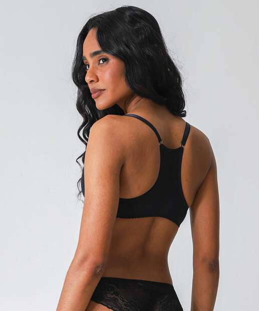 Sutiã Push Up Nadador Com Bojo Marisa Preto