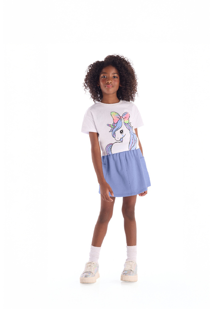 Image_Conjunto Blusa Unicórnio Saia Quimby