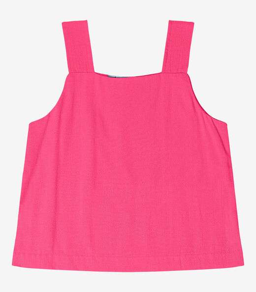 Regata Feminina Em Linho Endless Rosa