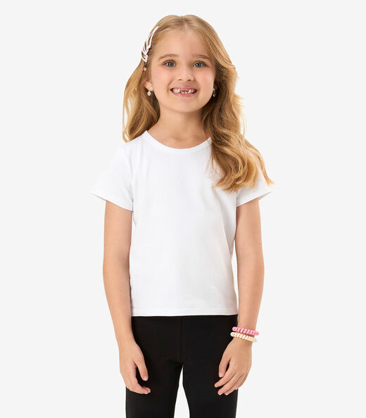 Image_Blusa Básica Infantil Cotton Leve Rovi Kids Branco