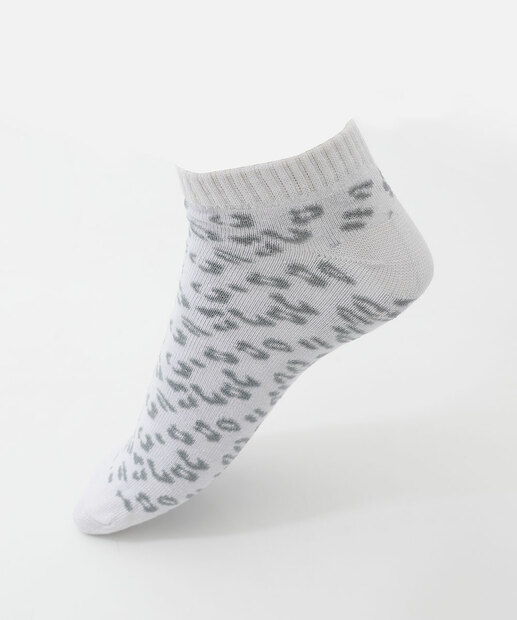 Kit 3 Pares Meias Soquete Feminina Animal Print Marisa