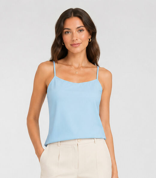 Image_Blusa de Alça Feminina Malha Chanty Infinita Cor Azul