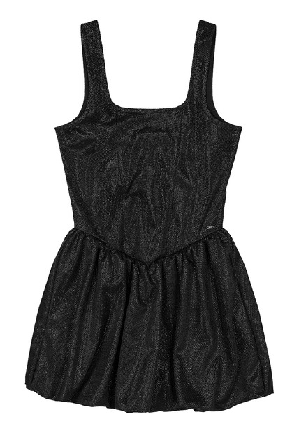 Vestido Balonê Tecido Brilho Gloss