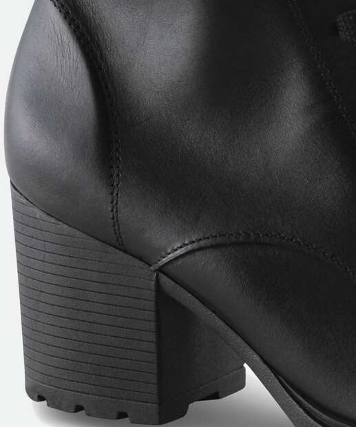 Coturno Feminino Salto Grosso Tratorado Via Uno   