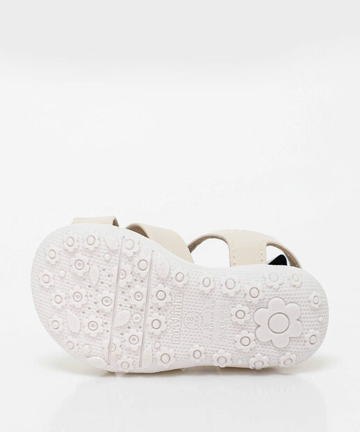 Sandália Infantil Tiras Molekinha Off White