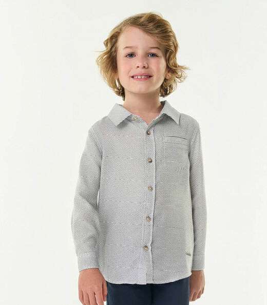 Camisa Infantil Manga Longa Trick Nick Azul