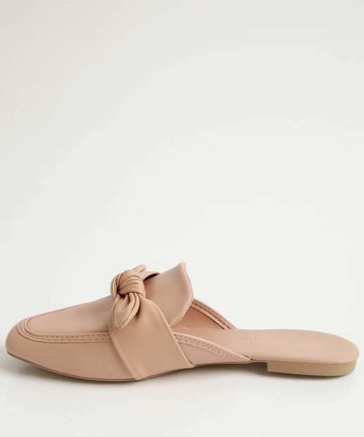 Mule Feminino Bico Quadrado Laço
