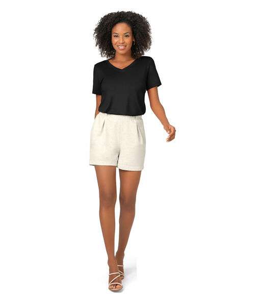 Blusa Feminina Malha Delicate Básica Rovitex Preto