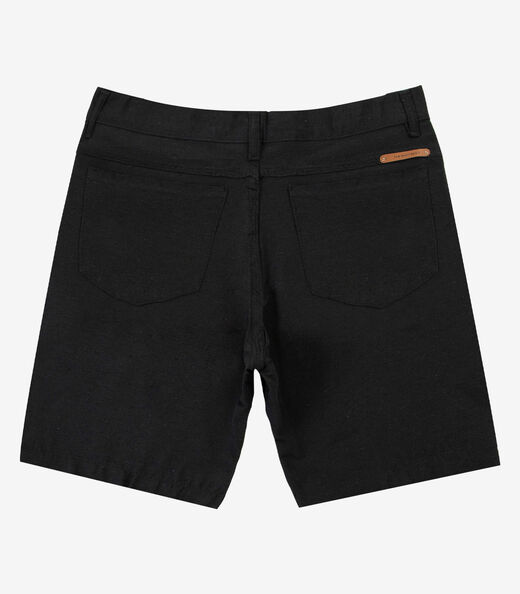 Bermuda Masculina Sarja Com Bolsos Shift Preto