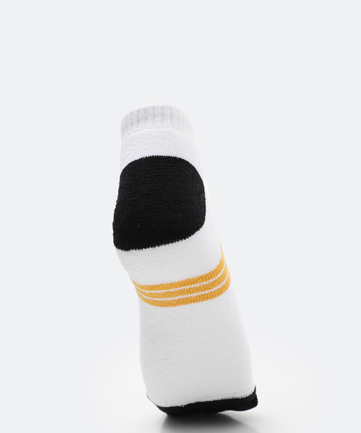 Kit 3 Pares Meias Masculina Cano Curto MR Branco