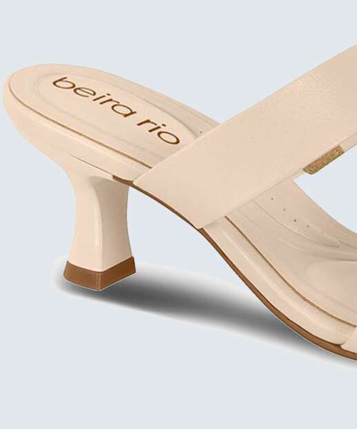 Tamanco Feminino Salto Fino Tiras Beira Rio