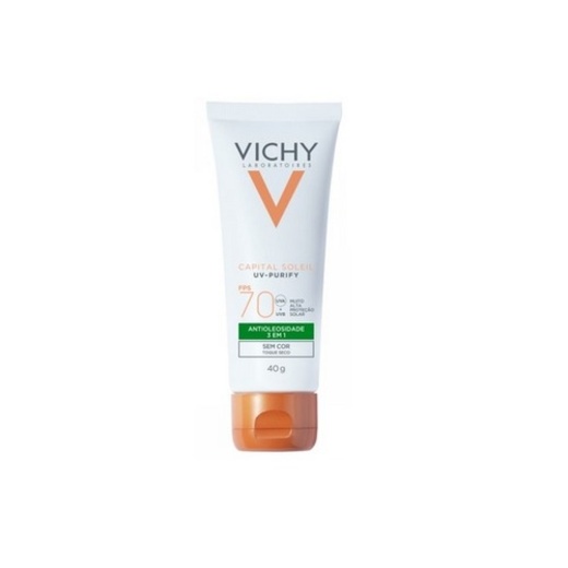 Image_Kit com 3 Unidades de Protetor Solar Facial Vichy Capital Soleil Purify Sem Cor