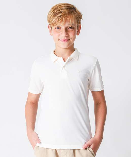 Image_Polo Juvenil Manga Curta Bordado MR Tam 10 a 16 Off White