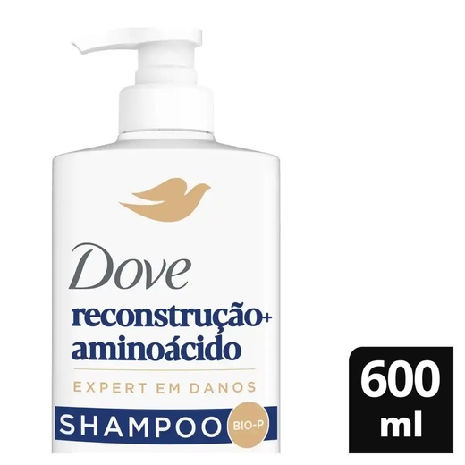 Image_Kit com 3 Unidades de Shampoo Dove Reconstrução e Aminoácido Frasco 600ml