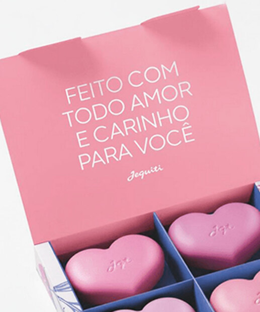 Kit 4 Sabonetes Com Todo Amor e Carinho Jequiti 4x70gr