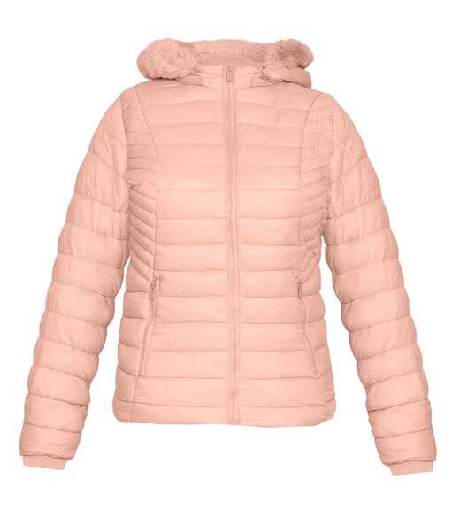 Jaqueta Puffer Feminina Plus Size Sea Surf Rosa