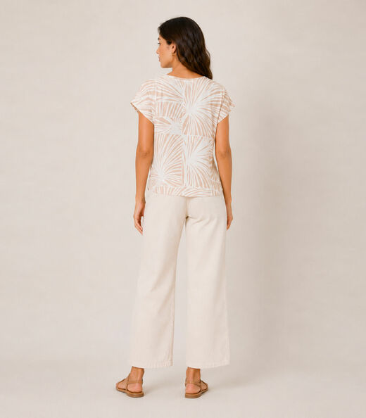 Blusa Feminina Estampada Rovitex Bege